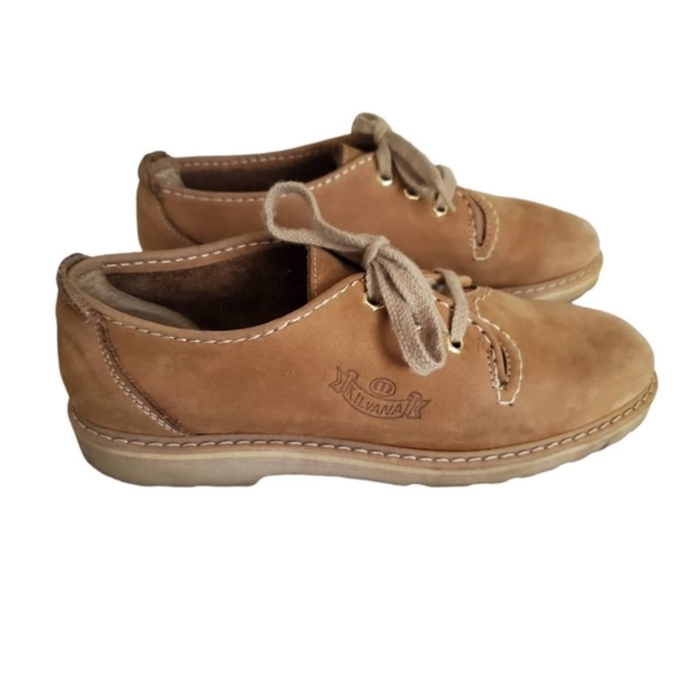 Kilvana Vintage Brown Genuine Leather Shoes Size 38